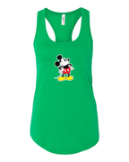 Women's Mickey Mouse Cartoon Racerback Tank Top