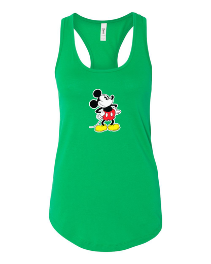 Women's Mickey Mouse Cartoon Racerback Tank Top