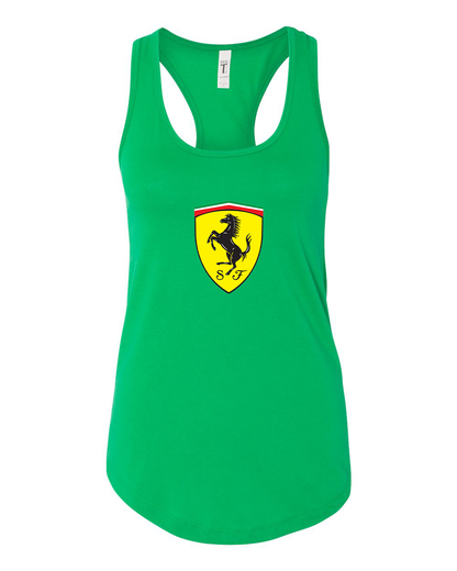 Women's Ferrari Motorsport Car Racerback Tank Top