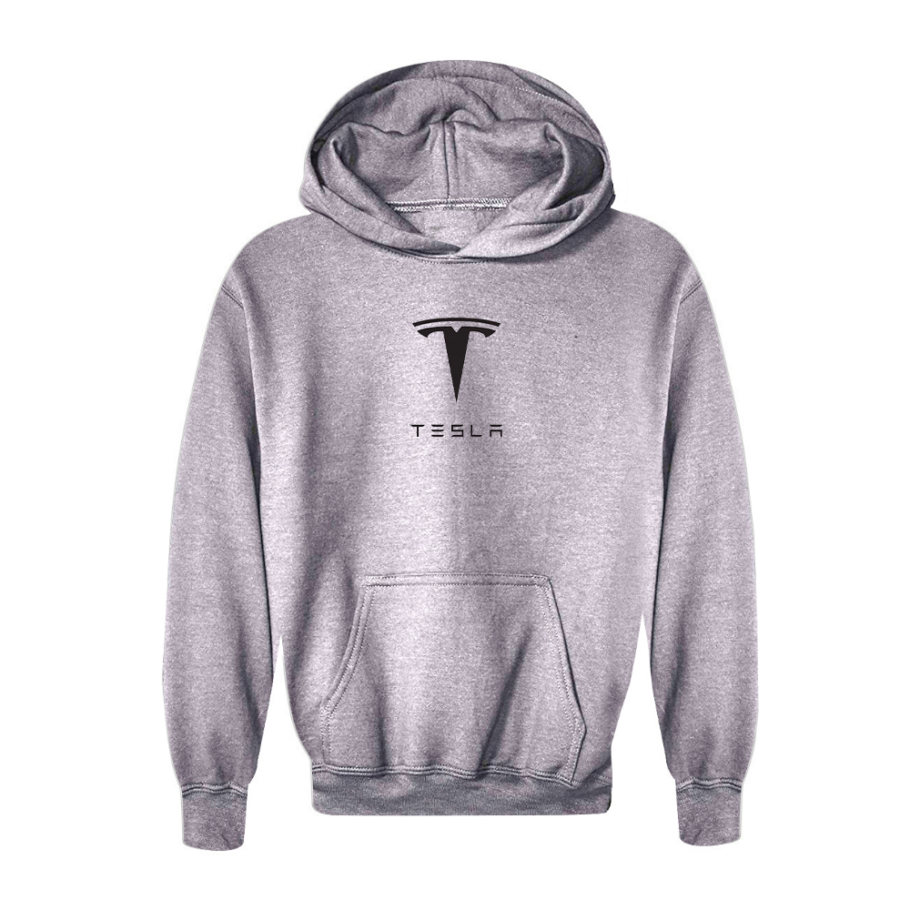 Youth Kids Tesla Motorsports Car Pullover Hoodie