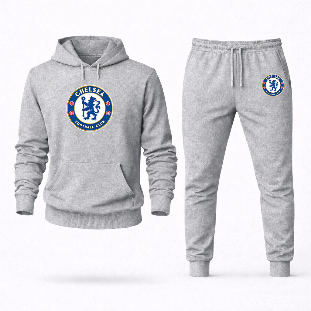 Men's Chelsea Soccer Logo Hoodie Joggers Set