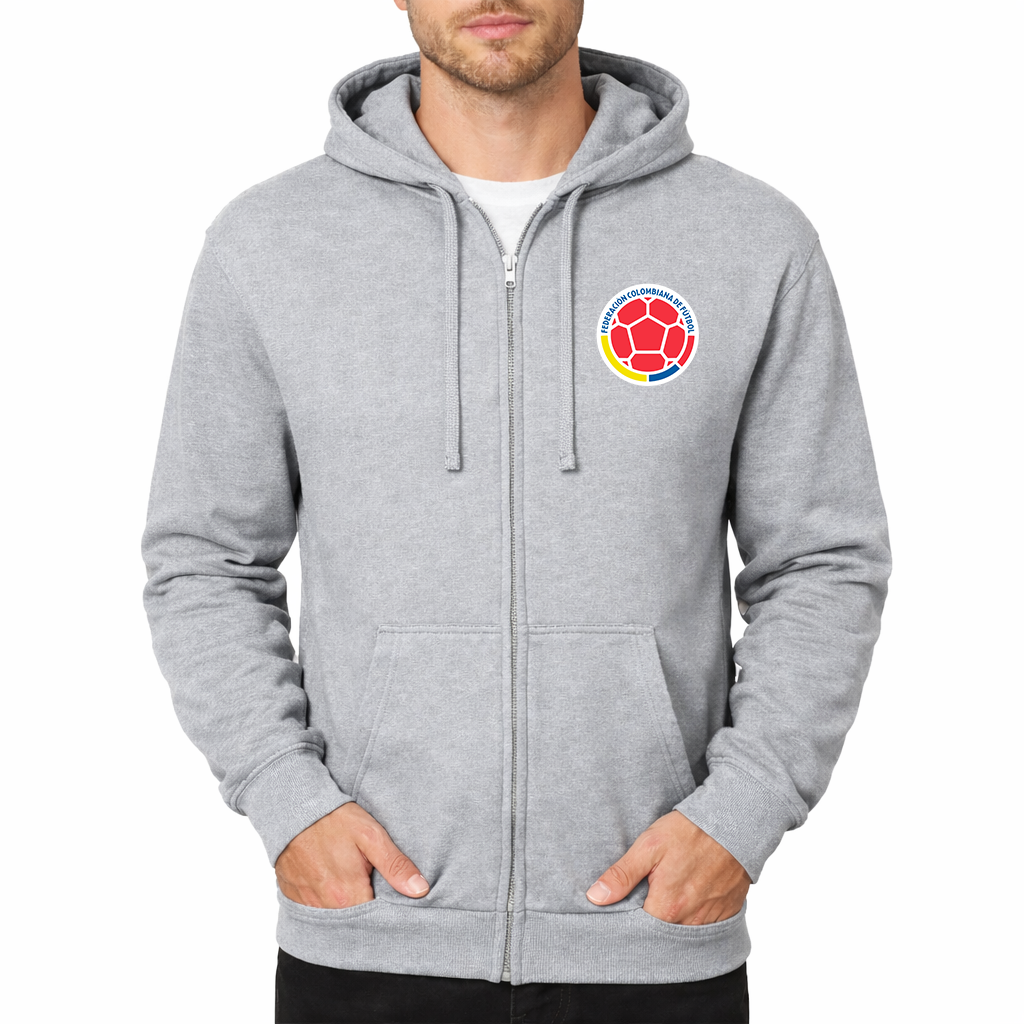 Men's Colombia National Soccer Team Zipper Hoodie