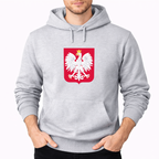 Men's Poland National Soccer Team Pullover Hoodie