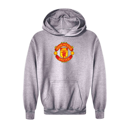 Youth Kids Manchester United Soccer Pullover Hoodie
