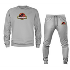 Men's Jurassic Park Movie Crewneck Sweatshirt Joggers Suit