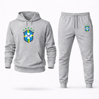 Men's Brazil National Soccer Team Hoodie Joggers Set