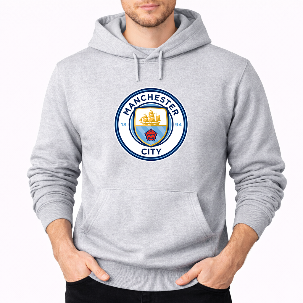 Men's Manchester City Soccer Pullover Hoodie