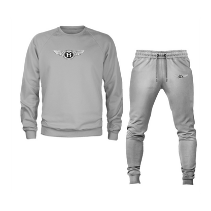 Men’s Bentley Motorsports Car Crewneck Sweatshirt Joggers Suit