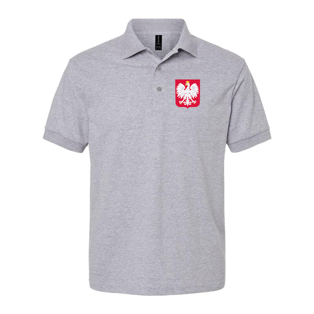 Men's Poland National Soccer Team Dry Blend Polo
