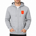 Men's Spain Red Logo National Soccer Team Zipper Hoodie