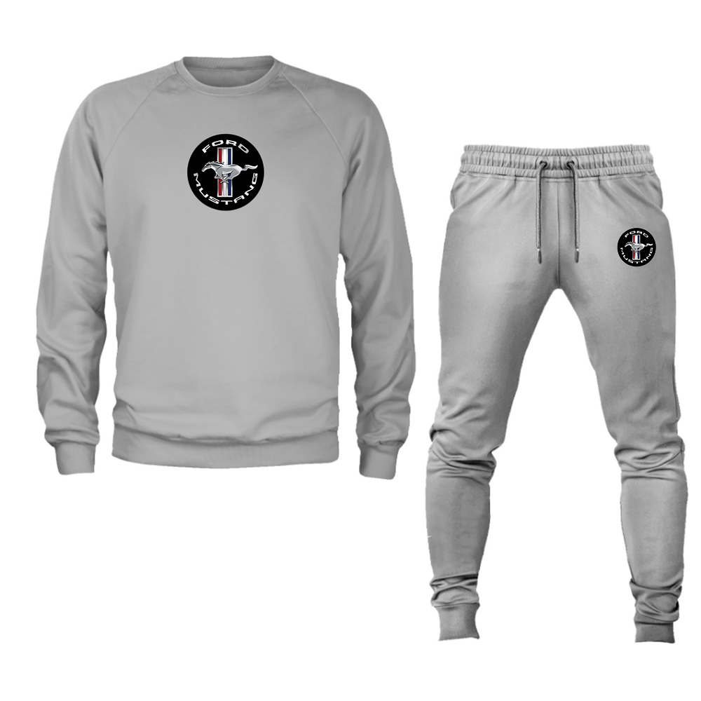 Men’s Ford Mustang Motorsport Car Crewneck Sweatshirt Joggers Suit