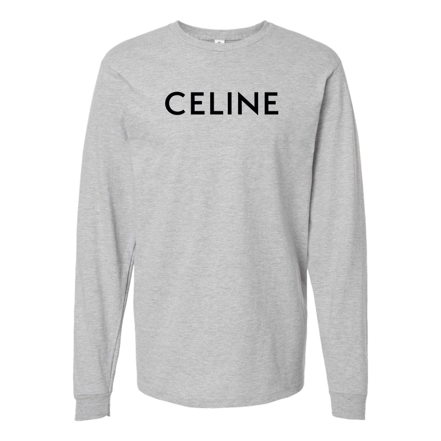Men's Celine Cotton Long Sleeve T-Shirt