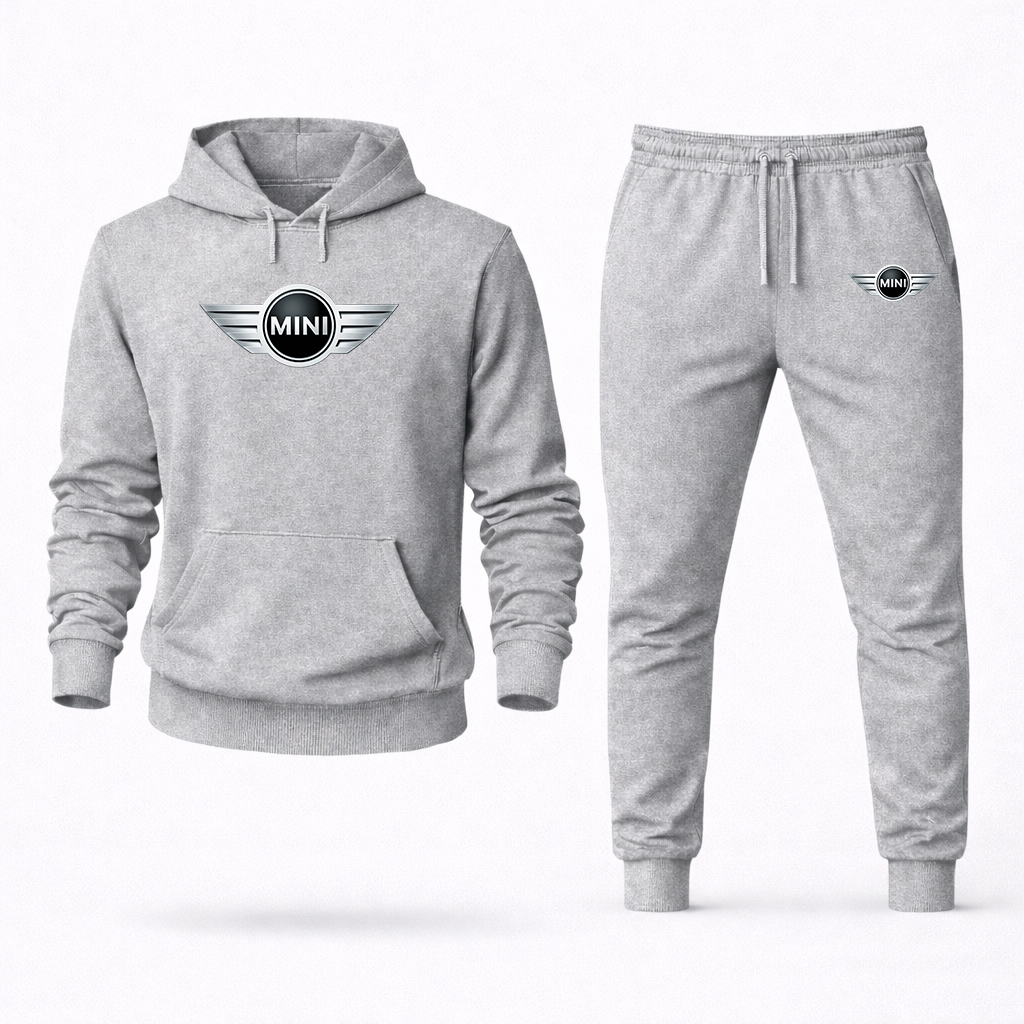 Men's Mini Cooper Car Hoodie Joggers Set