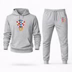 Men's Croatia National Soccer Team Hoodie Joggers Set