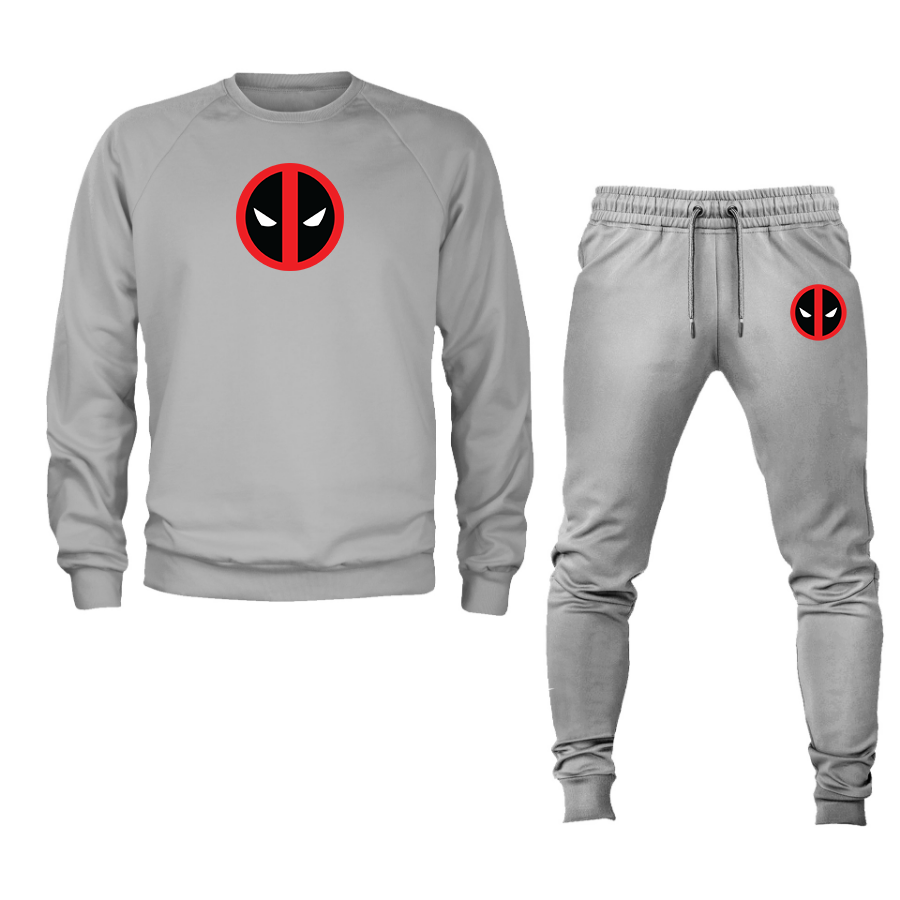 Men's Deadpool Marvel Superhero Crewneck Sweatshirt Joggers Suit