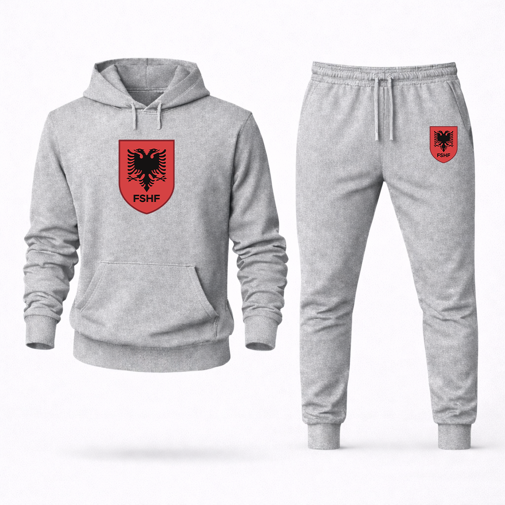Men's Albania National Soccer Team Hoodie Joggers Set