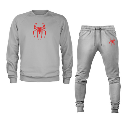 Men's Spiderman Marvel Avengers Superhero Crewneck Sweatshirt Joggers Suit