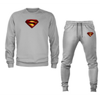 Men's Superman Superhero Crewneck Sweatshirt Joggers Suit
