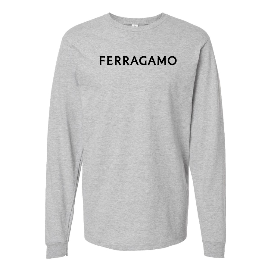 Men's Ferragamo Cotton Long Sleeve T-Shirt