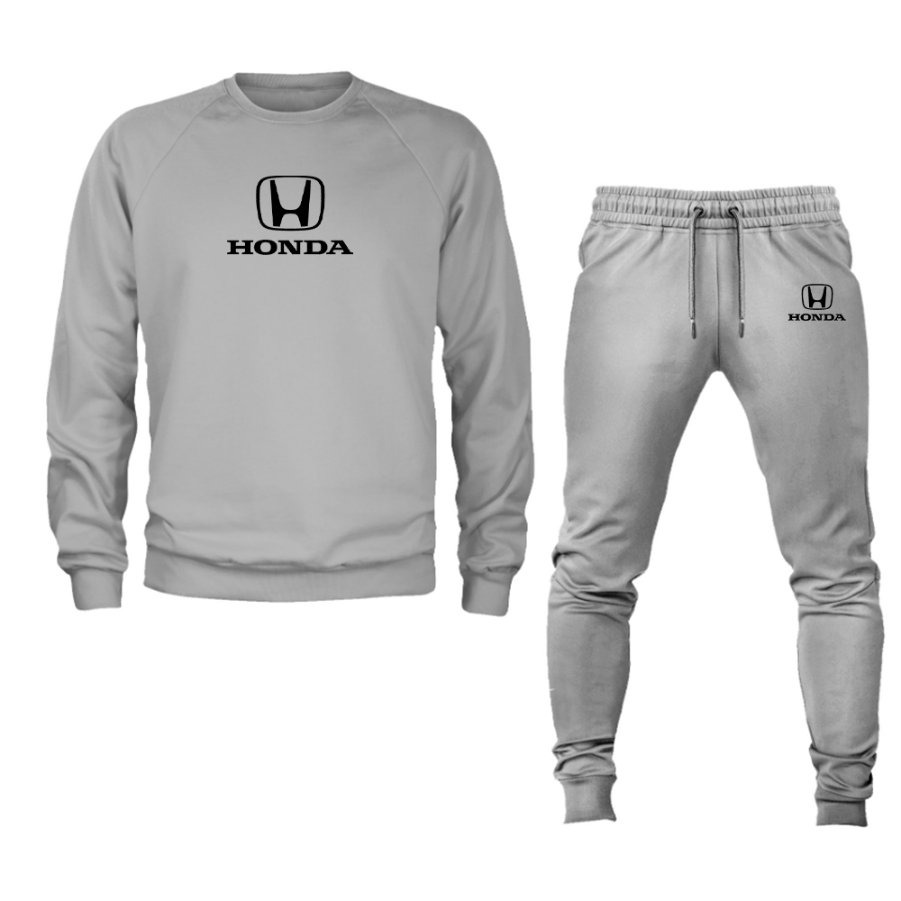 Men’s Honda Motorsport Car Crewneck Sweatshirt Joggers Suit