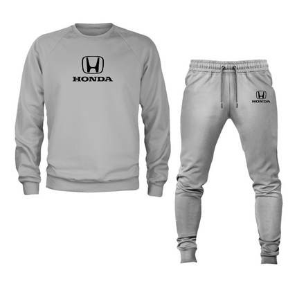 Men’s Honda Motorsport Car Crewneck Sweatshirt Joggers Suit