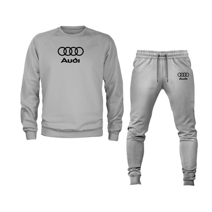 Men's Audi Motorsports Car Crewneck Sweatshirt Joggers Suit