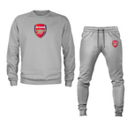 Men's Arsenal Soccer Logo Crewneck Sweatshirt Joggers Suit