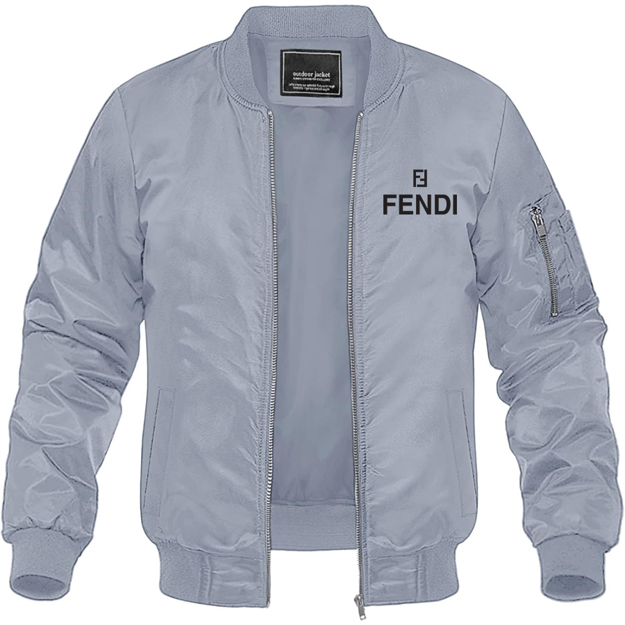 Men's Fendi Lightweight Bomber Jacket Windbreaker Softshell Varsity Jacket Coat