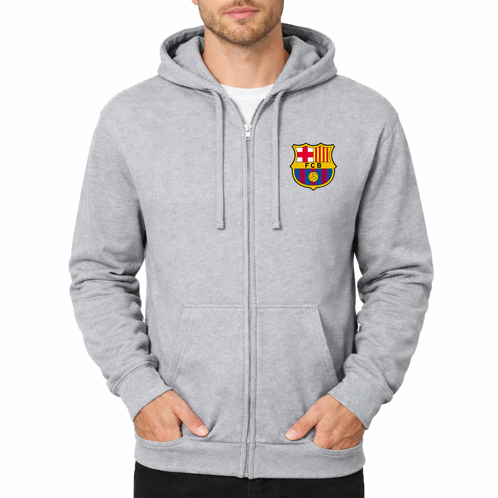 Men's F.C. Barcelona Soccer Zipper Hoodie