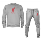 Men's Liverpool L.F.C. Soccer Logo Crewneck Sweatshirt Joggers Suit