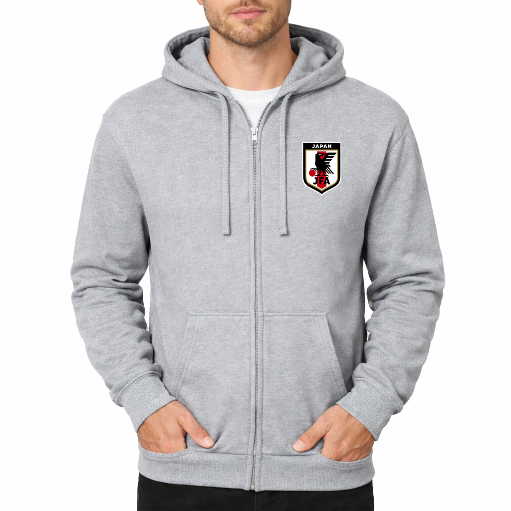 Men's Japan National Soccer Team Zipper Hoodie