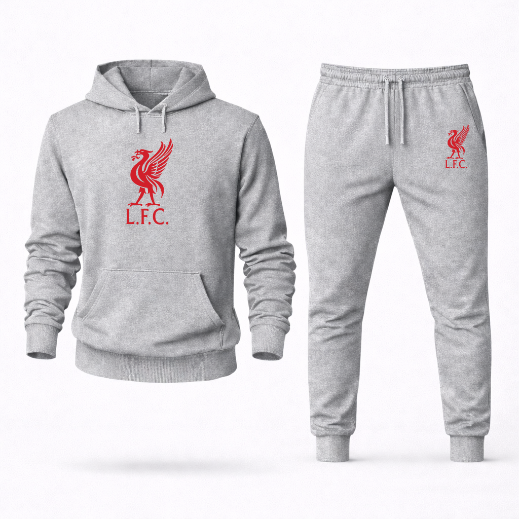 Men's Liverpool L.F.C. Soccer Logo Hoodie Joggers Set