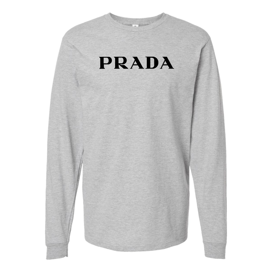 Men's Prada Cotton Long Sleeve T-Shirt