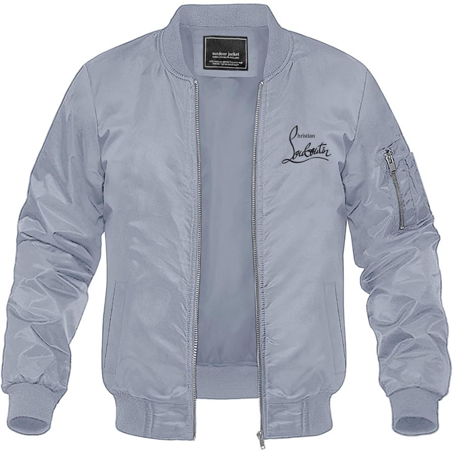 Men's Christian Louboutin Lightweight Bomber Jacket Windbreaker Softshell Varsity Jacket Coat