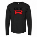 Men's GTR cotton long sleeve T-shirt Black front