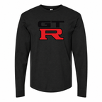 Men's GTR cotton long sleeve T-shirt Black front