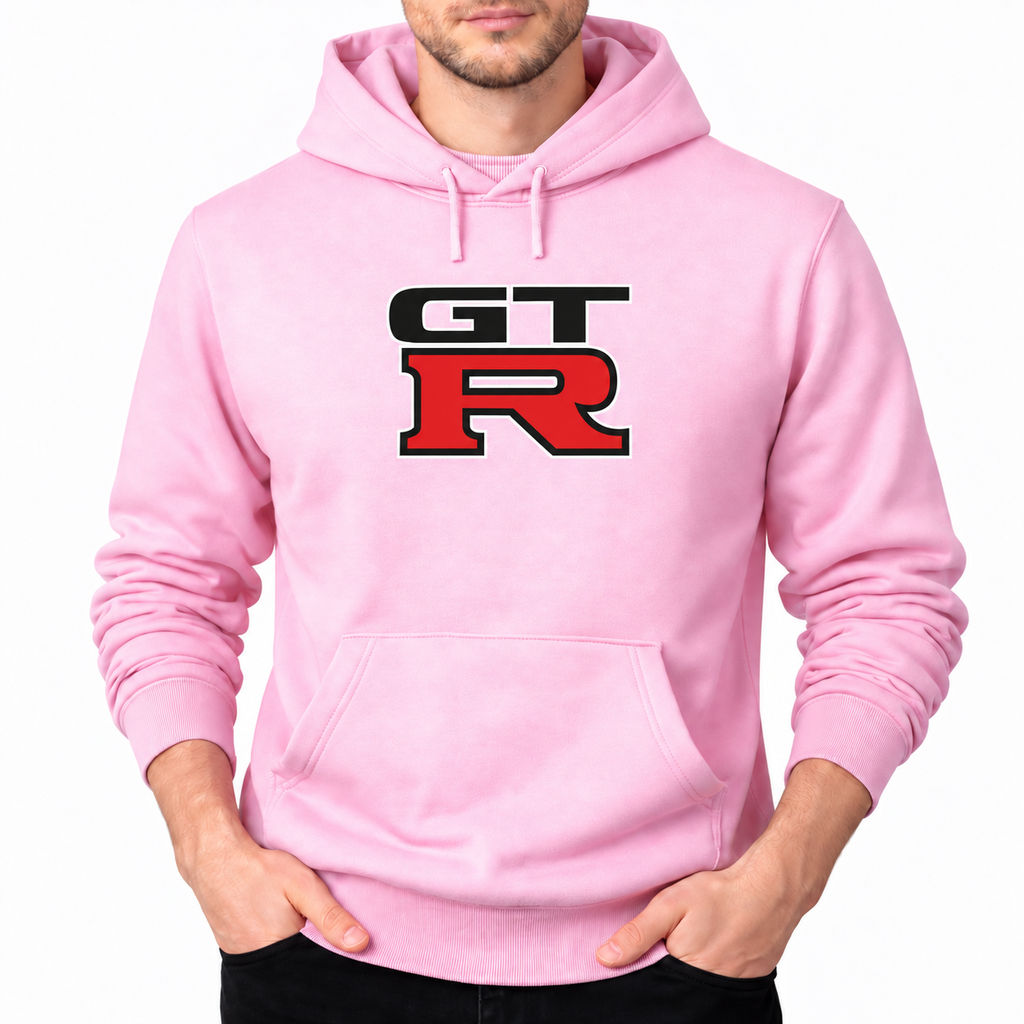 GTR Light Pink pullover hoodie front