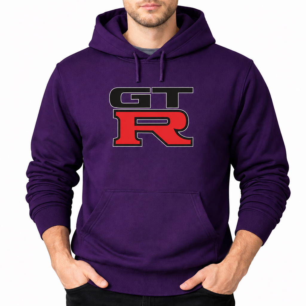 GTR Purple pullover hoodie front