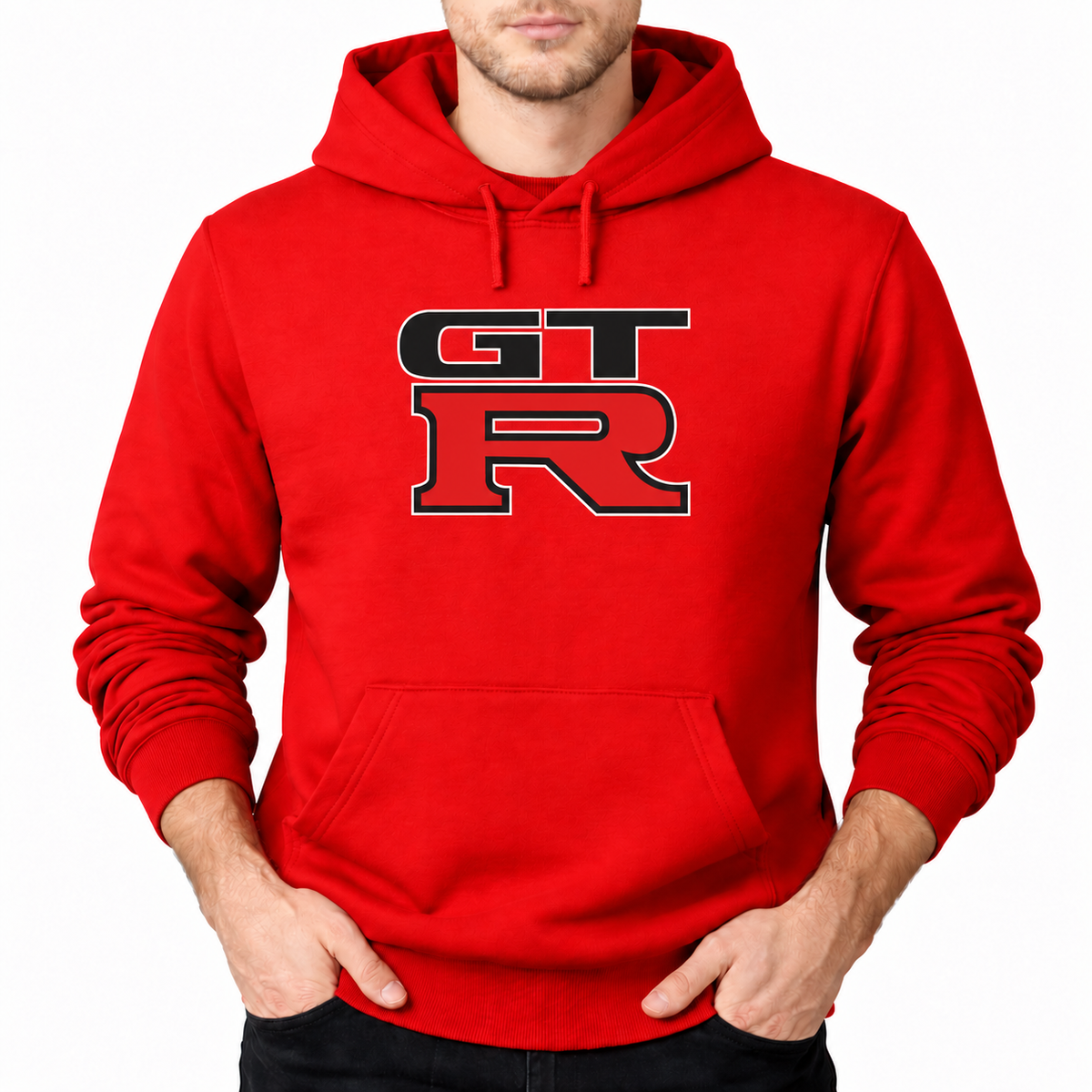 GTR Red pullover hoodie front