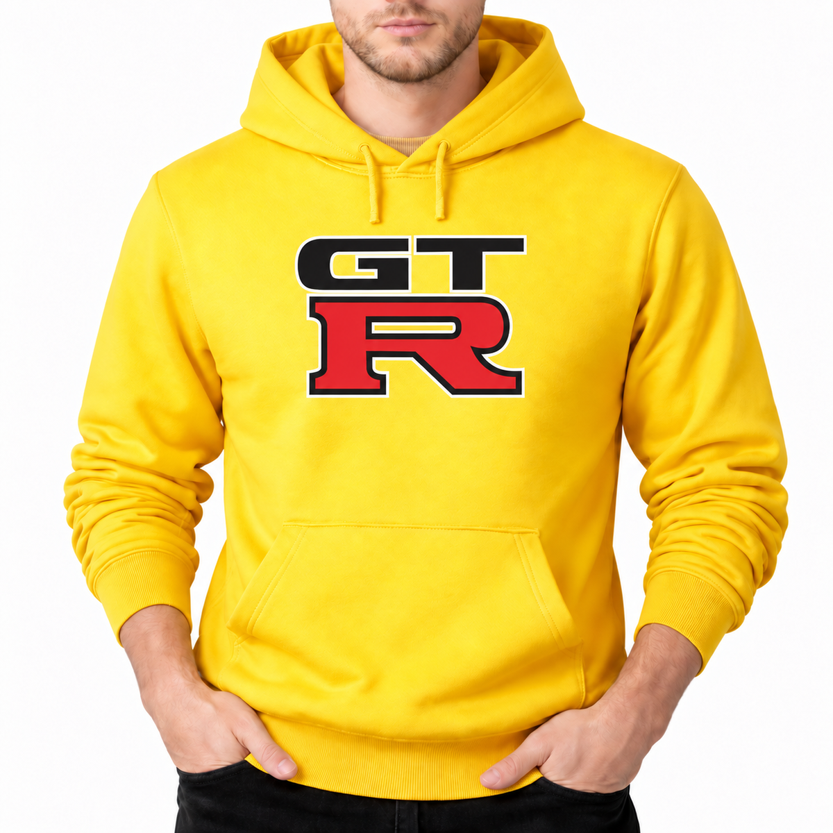 GTR Yellow pullover hoodie front