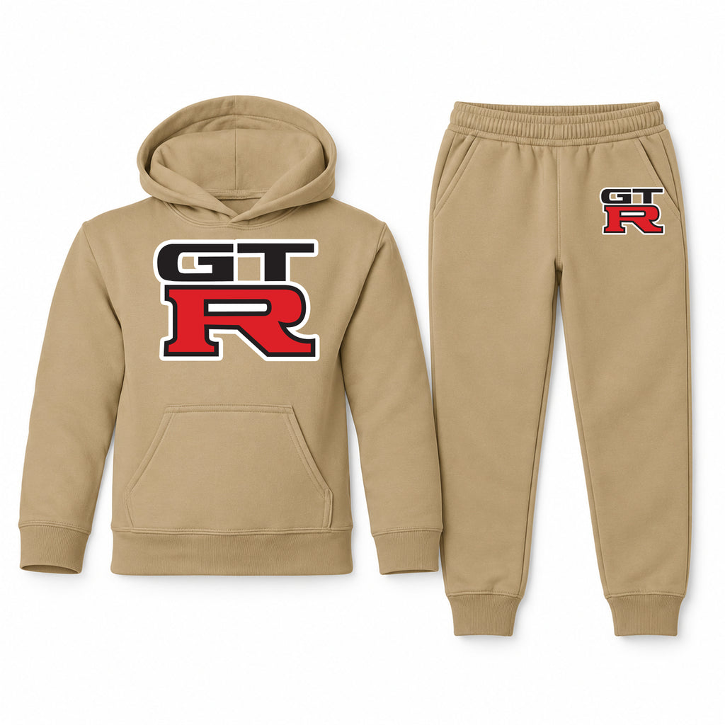 GTR youth hoodie jogger set, Khaki, Youth Large ages 10–12