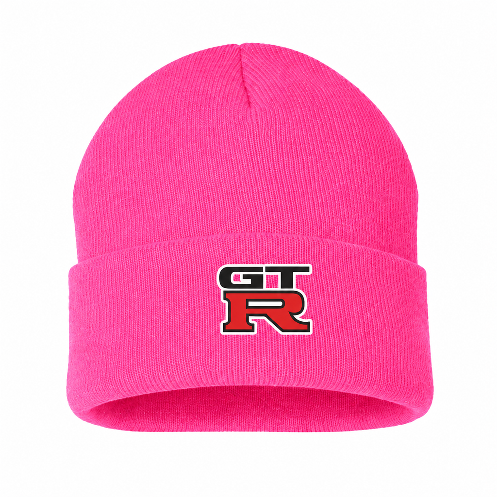GTR Pink beanie front main
