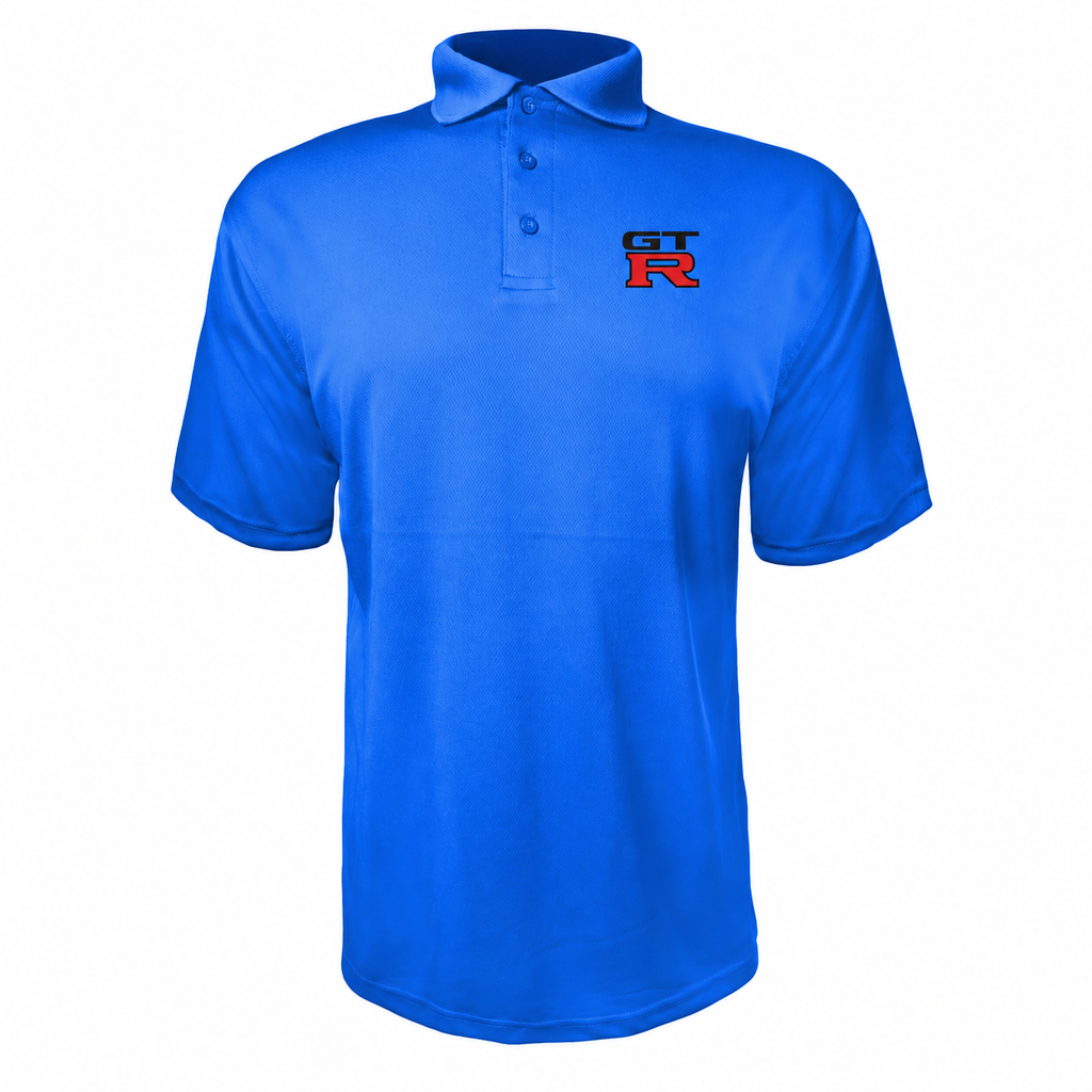 GTR polyester polo — Blue — source logo on left chest