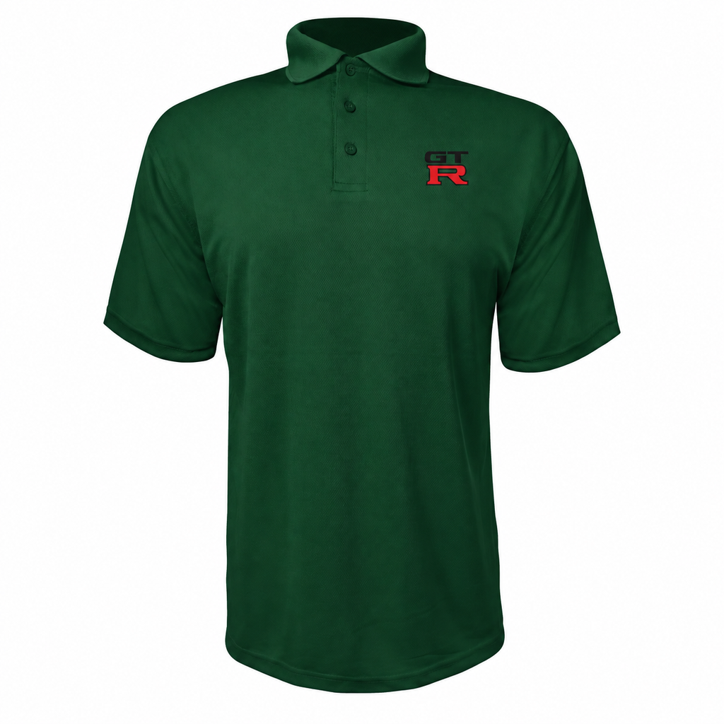 GTR polyester polo — Forest Green — source logo on left chest