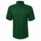 GTR polyester polo — Forest Green — source logo on left chest