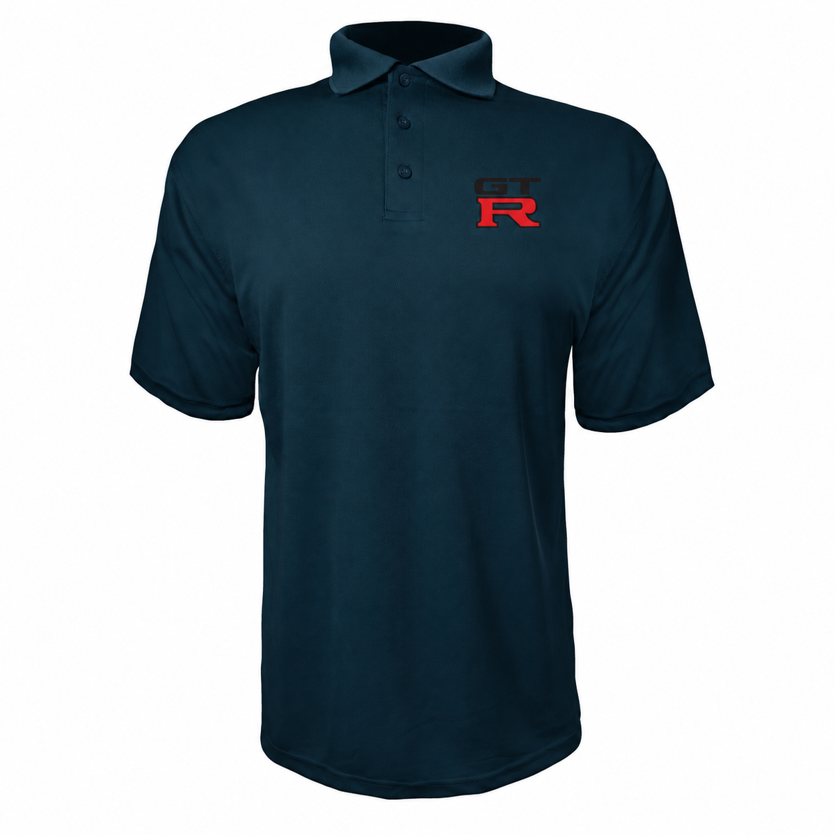 GTR polyester polo — Navy — source logo on left chest