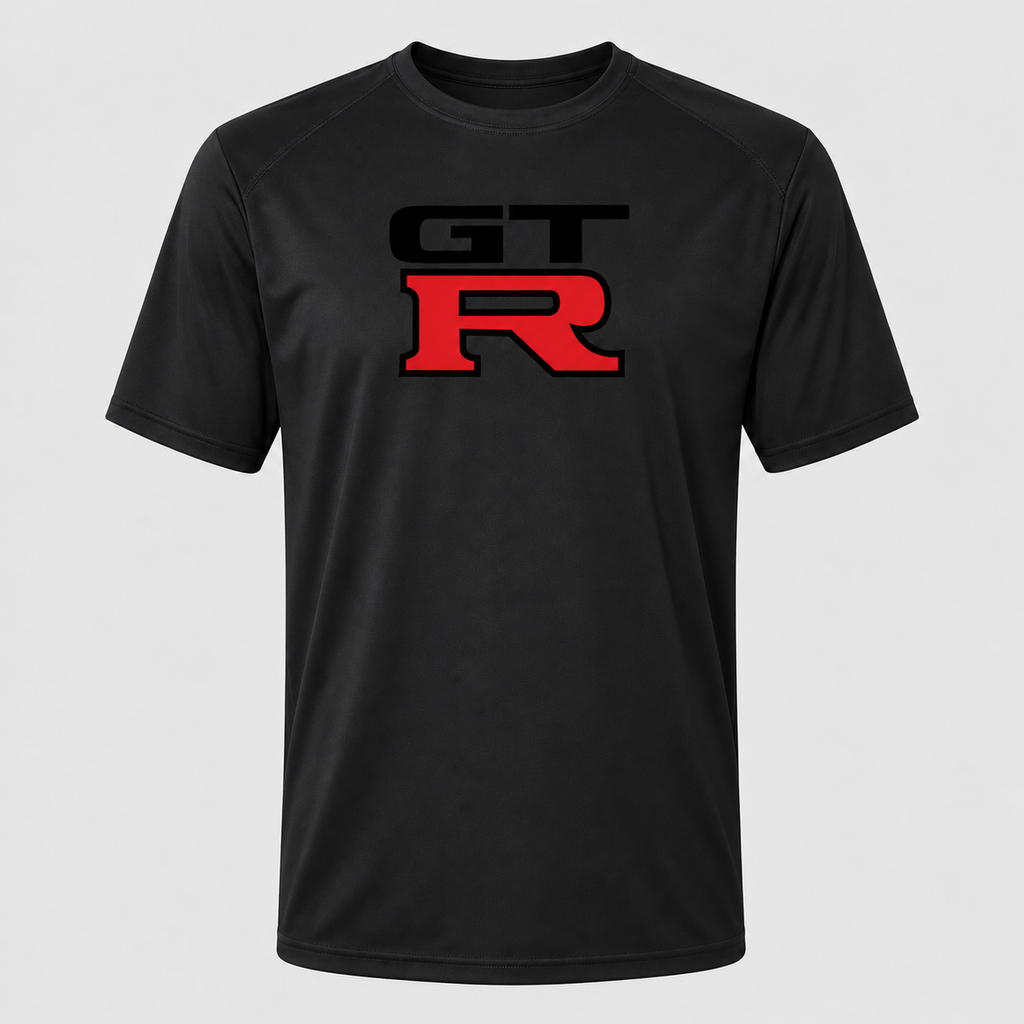 GTR polyester T-shirt — Black — original logo