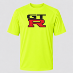 GTR polyester T-shirt — Safety Green — original logo