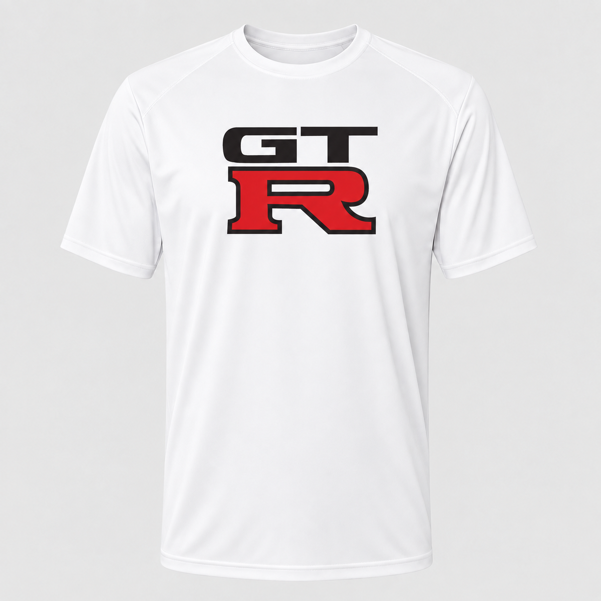 GTR polyester T-shirt — White — original logo