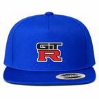 GTR Blue front snapback hat with heat-transfer logo